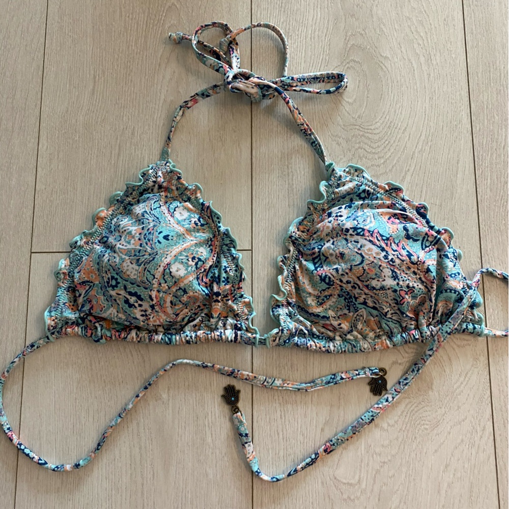H&M turquoise multi coloured bathing suit